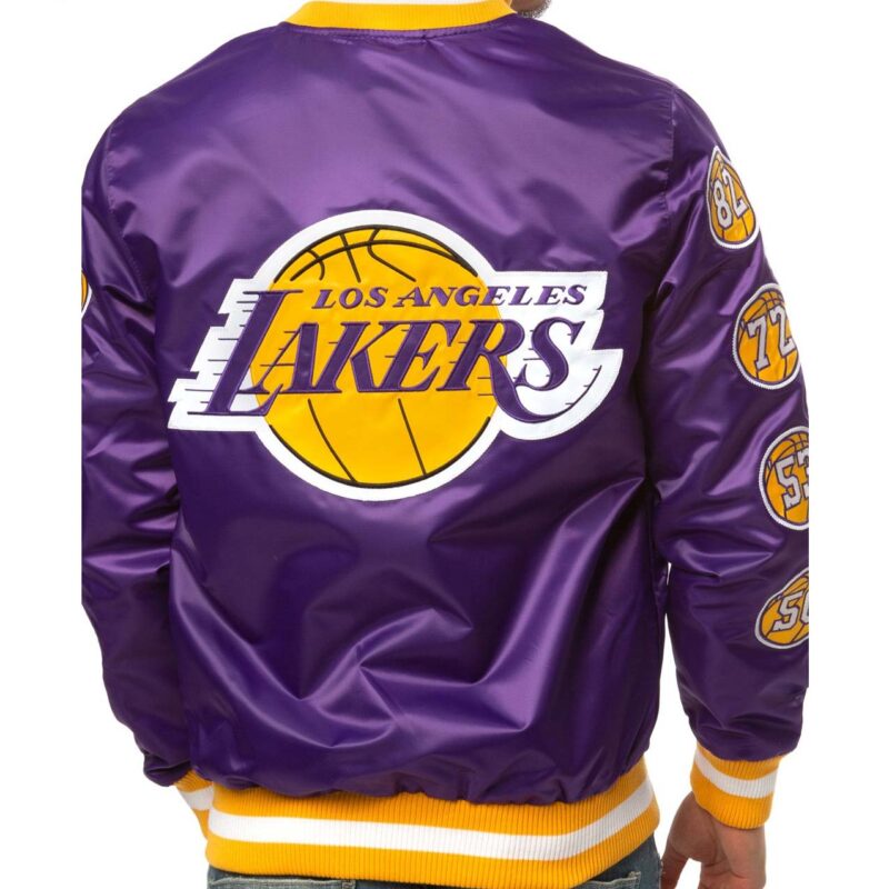 Los Angeles Lakers Champs 17 Patches Jacket