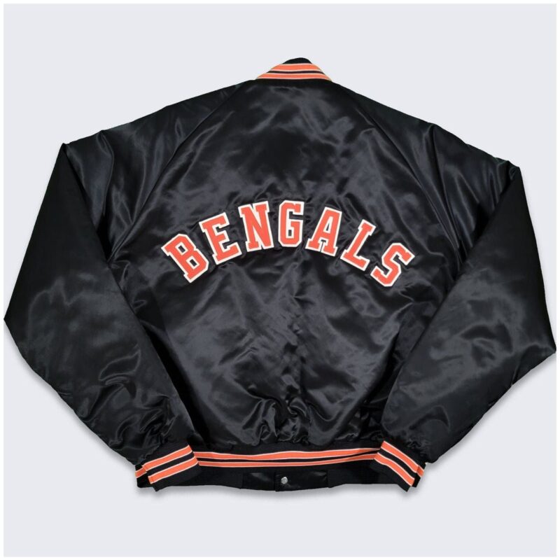 80s Cincinnati Bengals Black Jacket