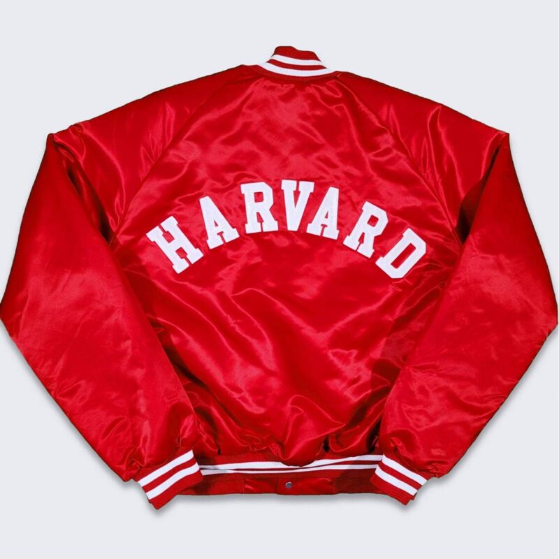 80’s Harvard Crimson Red Bomber Jacket