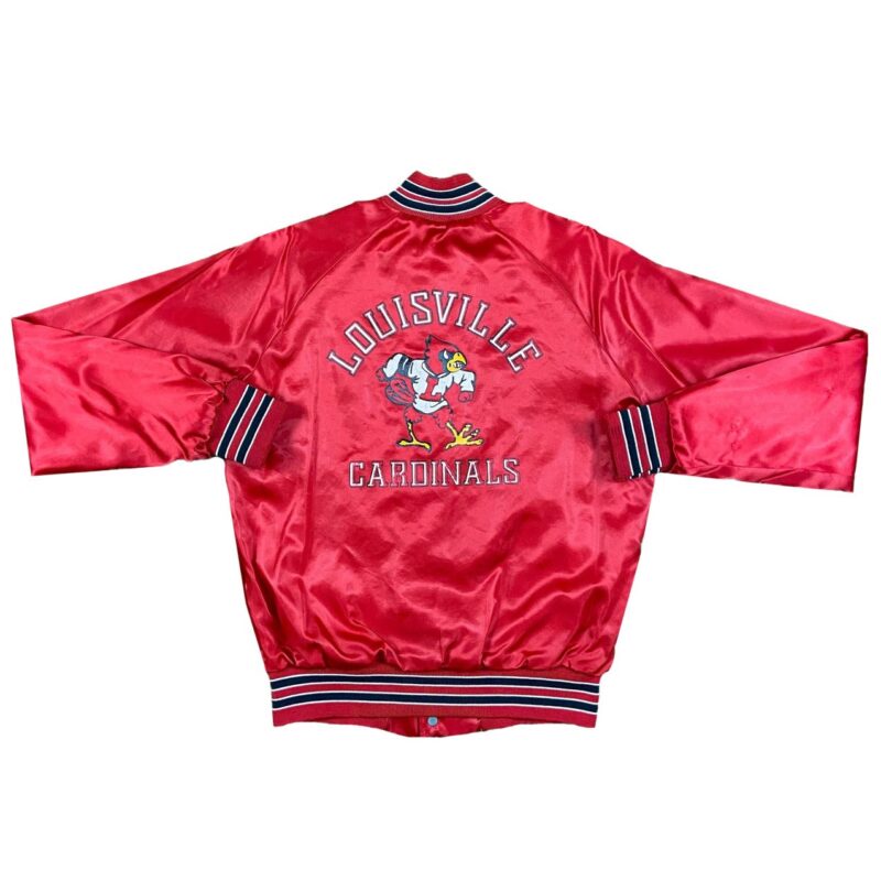 90’s Louisville Cardinals Red Satin Jacket