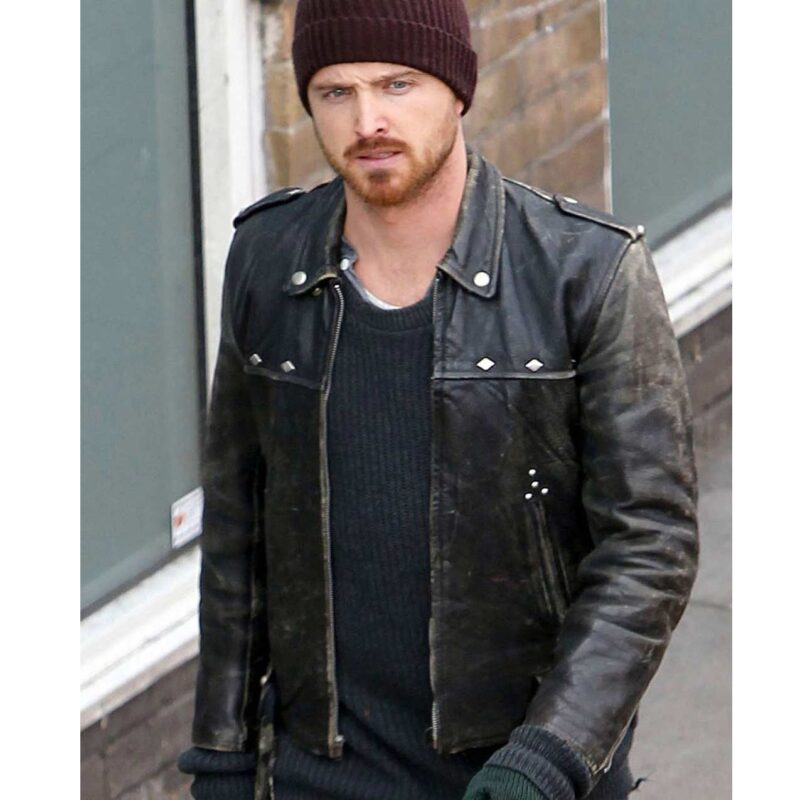 A Long Way Down Aaron Paul Leather Jacket