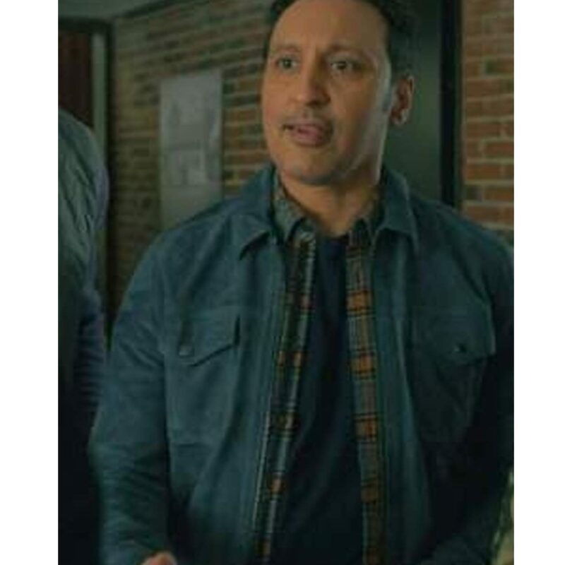 Aasif Mandvi Evil Suede Jacket