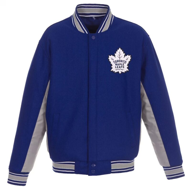 Royal/Gray Accent Toronto Maple Leafs Varsity Wool Jacket