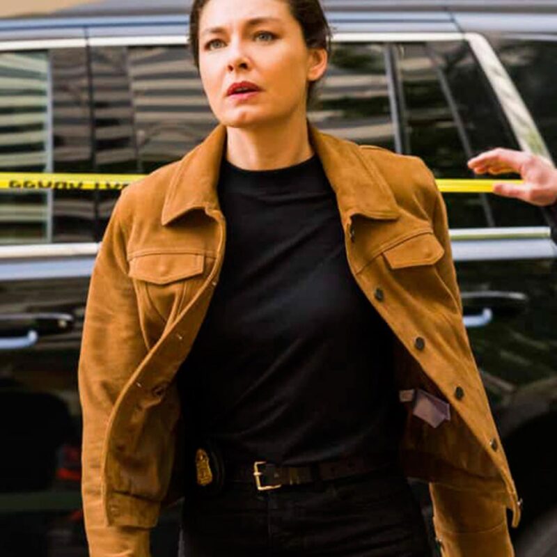 FBI Most Wanted S03 Alexa Davalos Suede Jacket