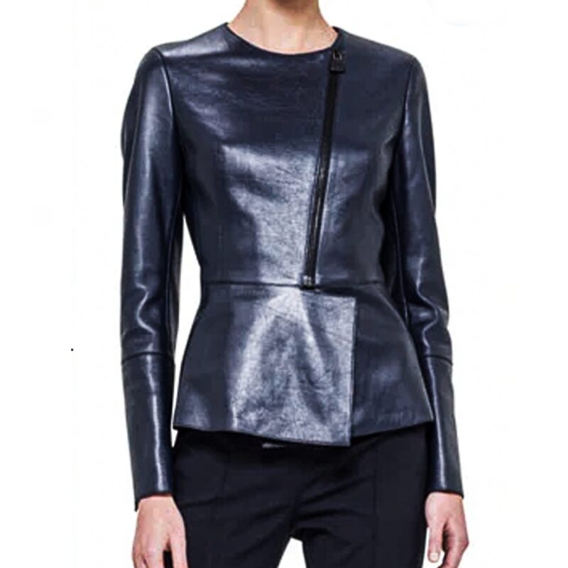 The Good Wife Julianna Margulies Peplum Leather Jacket