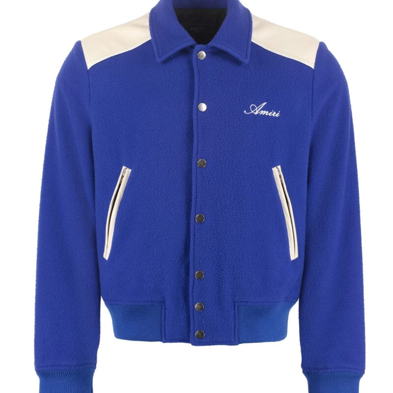 Jalen Hurts Amiri Blue Varsity Jacket