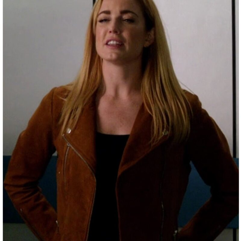 Arrow S06 Caity Lotz Suede Brown Jacket