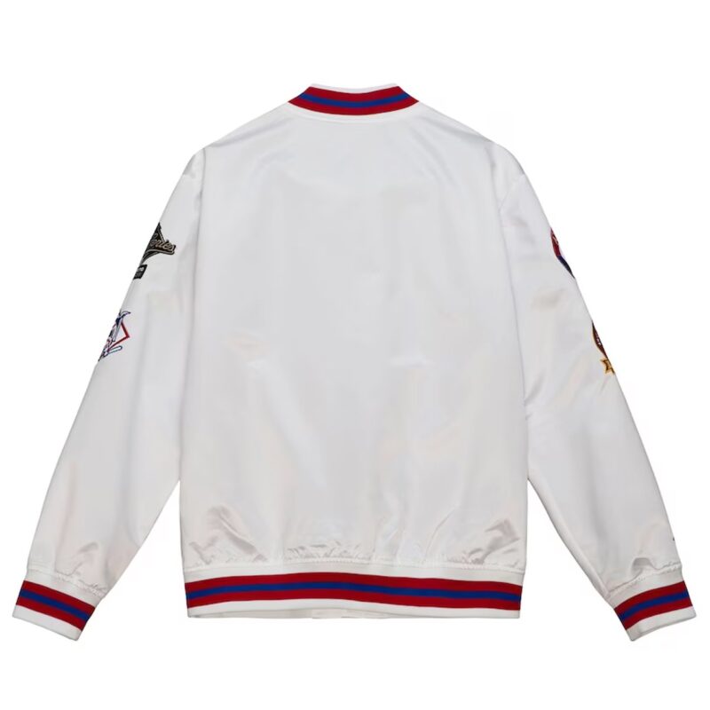 Atlanta Braves City Collection White Varsity Satin Jacket
