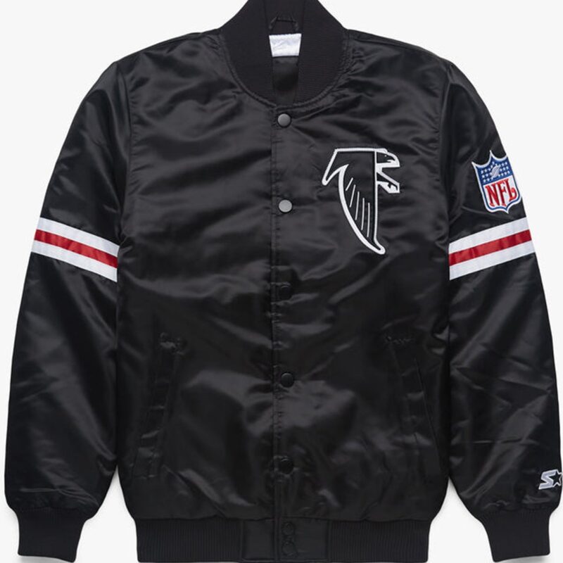 Starter Atlanta Falcons Black Satin Jacket