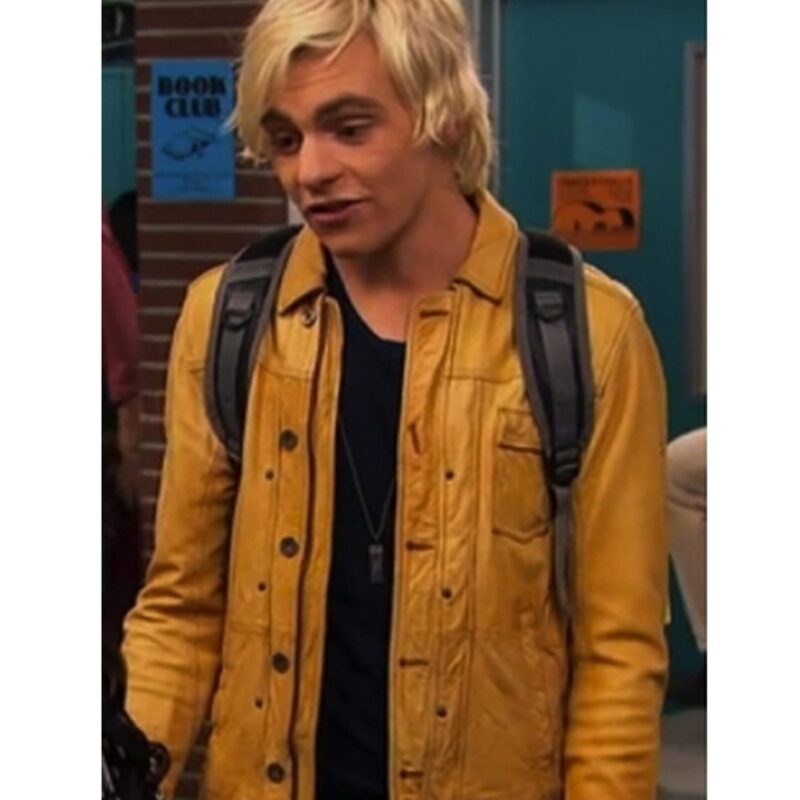 Austin & Ally S04 Ross Lynch Yellow Leather Jacket