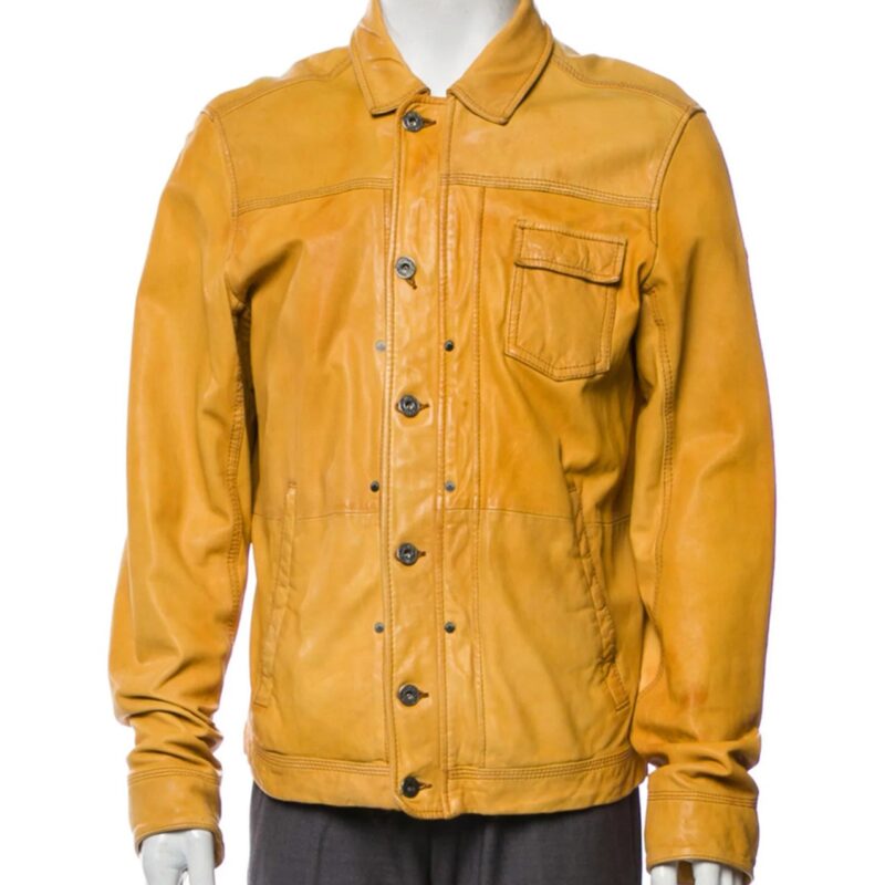 Austin & Ally S04 Ross Lynch Yellow Leather Jacket