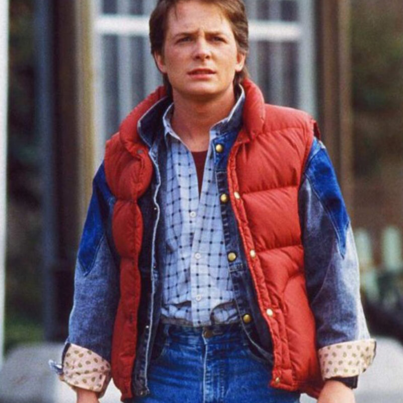 Michael J. Fox Back To The Future Puffer Vest