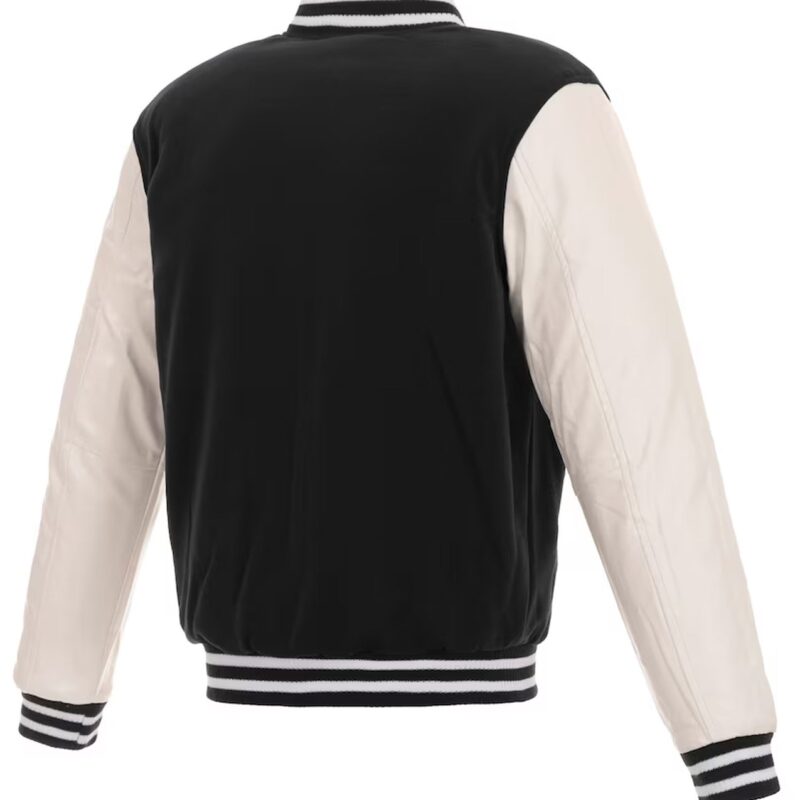 Baltimore Ravens Black and White Varsity Jacket