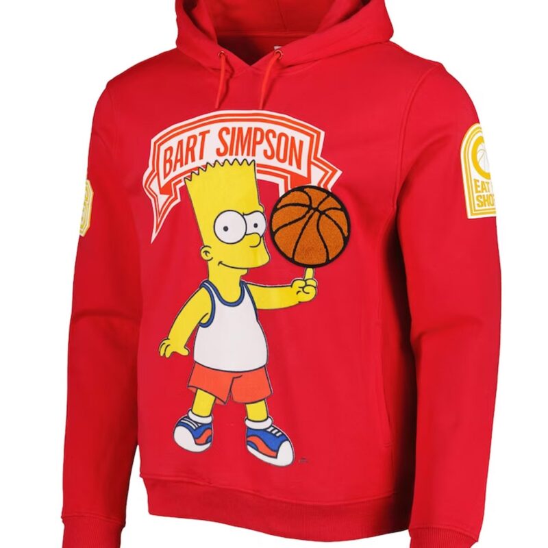 Bart Simpson Red Pullover Hoodie