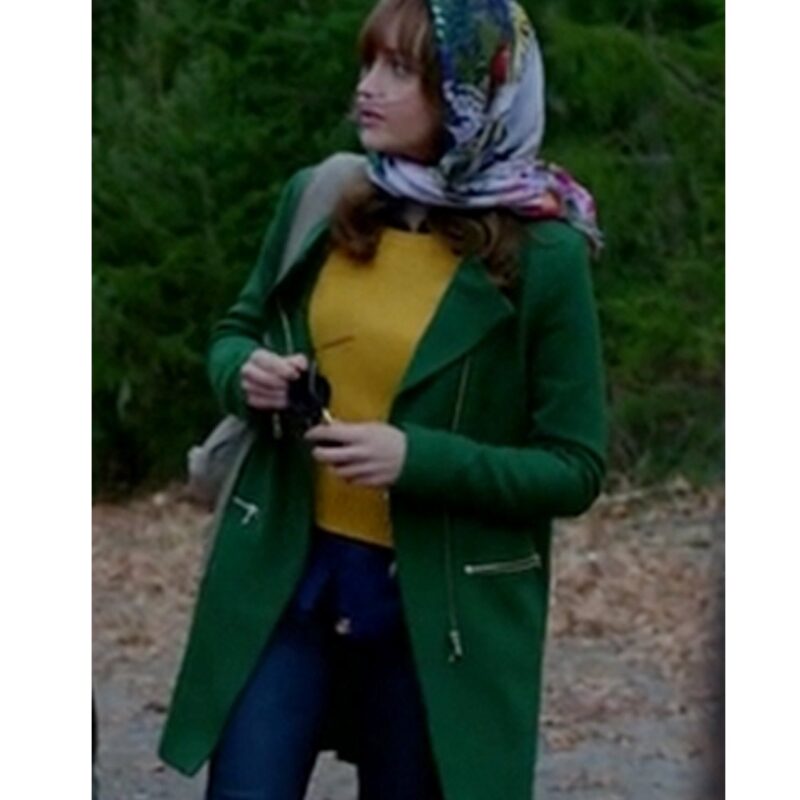 Bates Motel S03 Olivia Cooke Green Coat