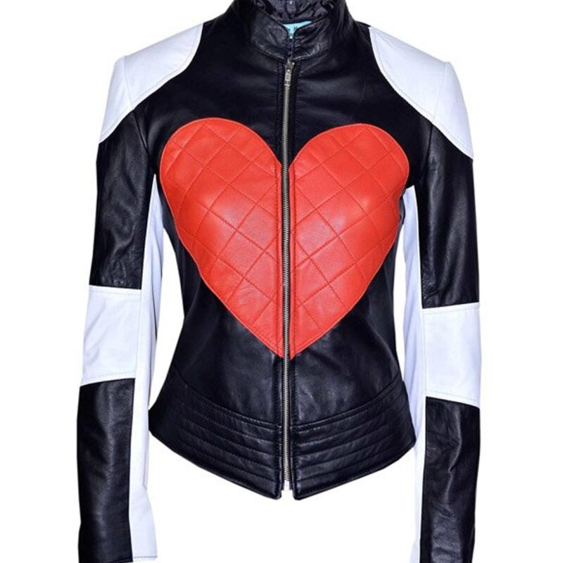 Beat Shazam Corinne Fox Heart Quilted Leather Jacket