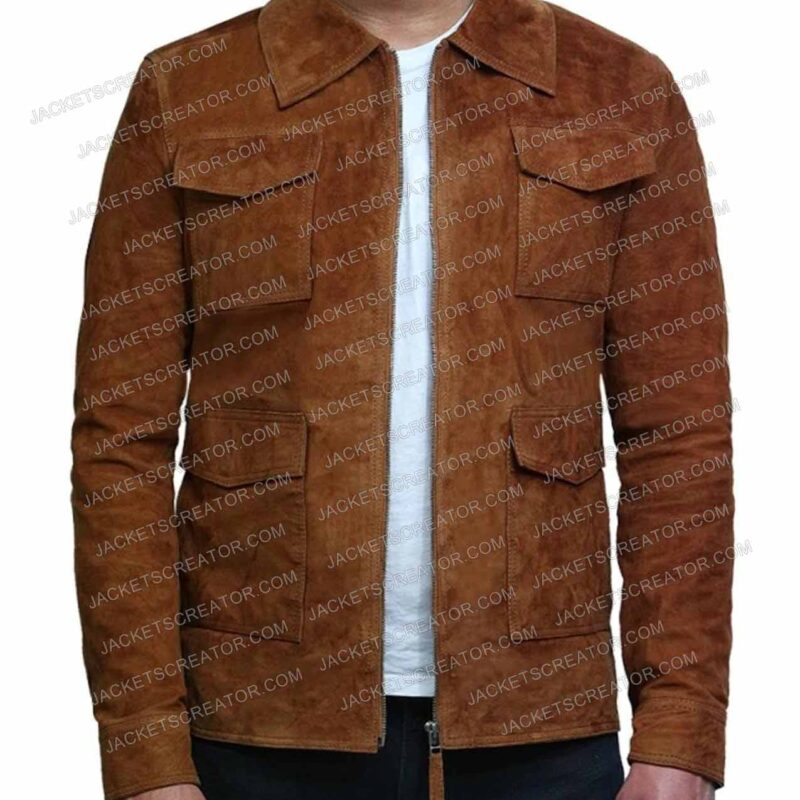 Big Sky Season 3 Jensen Ackles Brown Suede Jacket