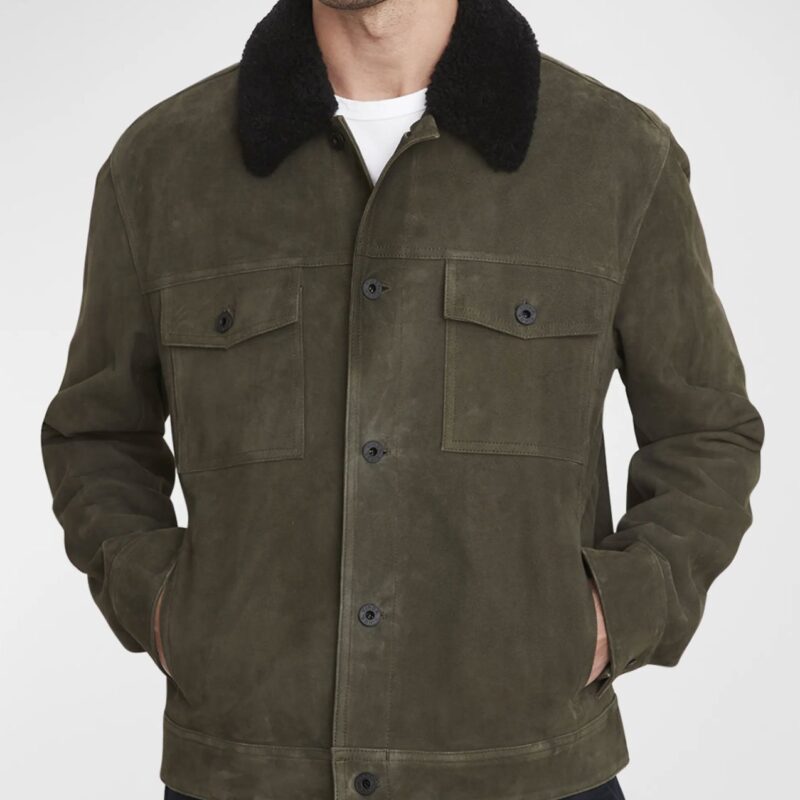 Big Sky Season 3 Jensen Ackles Green Suede Jacket