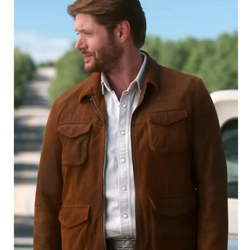 Big Sky Season 3 Jensen Ackles Brown Suede Jacket