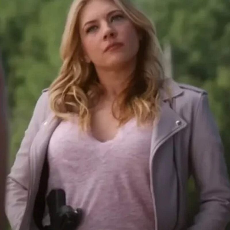 Big Sky Season 3 Katheryn Winnick Pink Leather Jacket