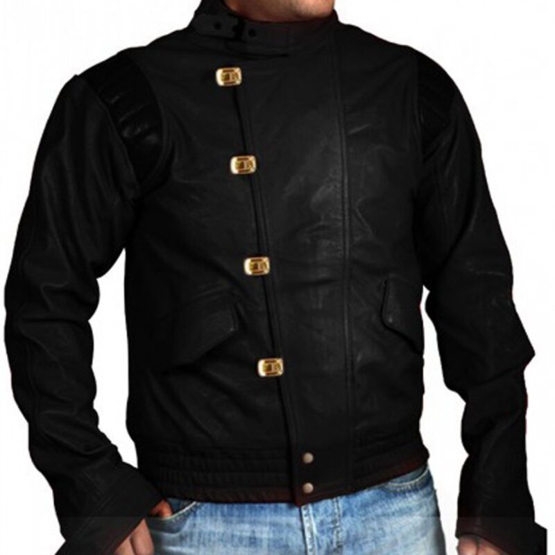 Kaneda Akira Shotaro Motorcycle Black Leather Jacket