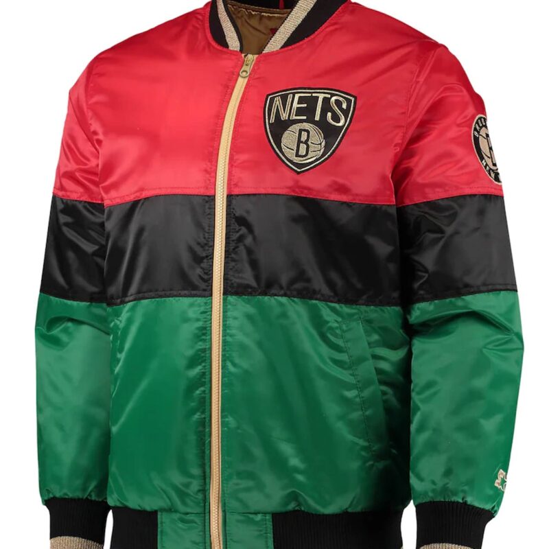 Brooklyn Nets Black History Month 75th Anniversary Jacket