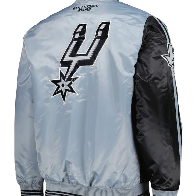 Black/Silver San Antonio Spurs Fast Break Jacket