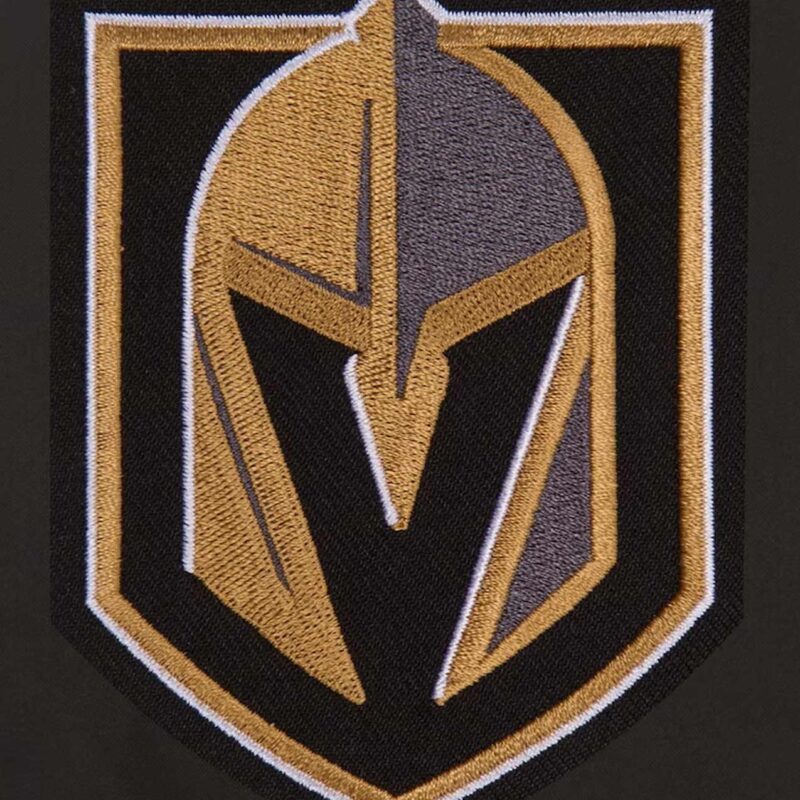 Front Hit Vegas Golden Knights Poly Twill Black Jacket