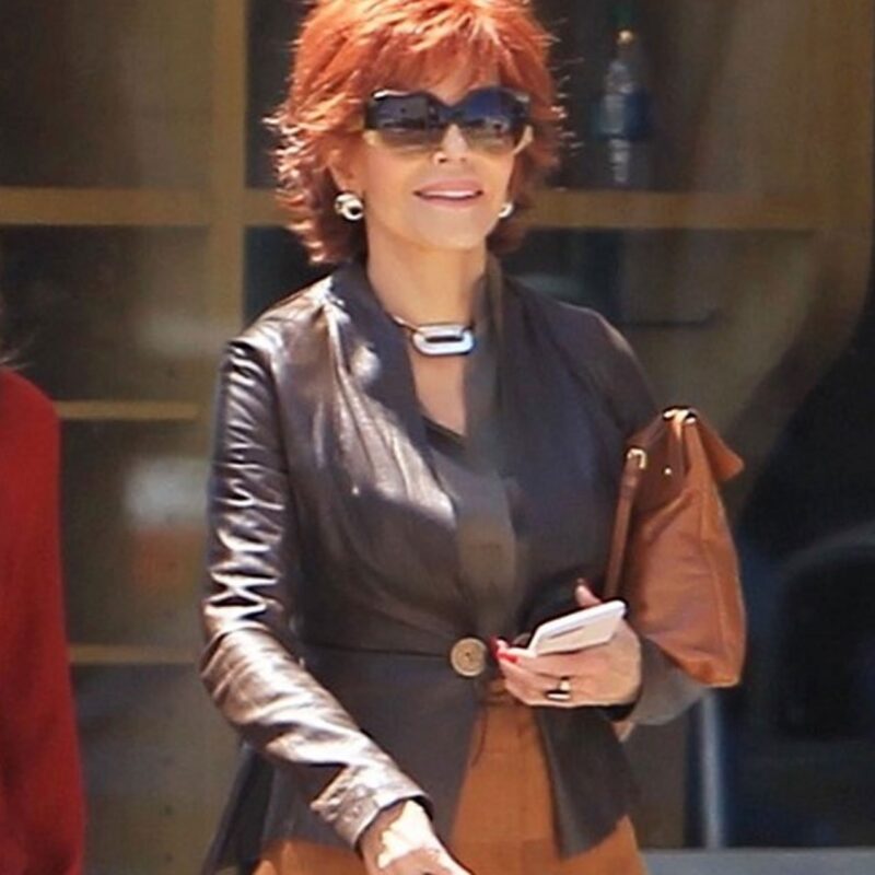 Book Club Jane Fonda Leather Jacket