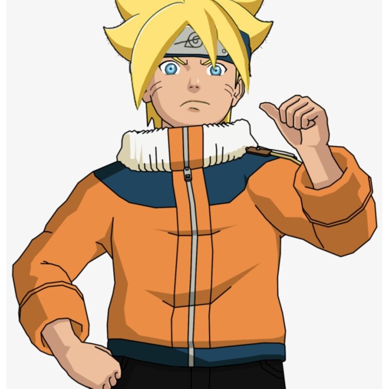 Boruto Uzumaki Naruto Orange Jacket