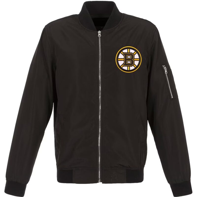 Boston Bruins Black Lightweight Nylon Jacket