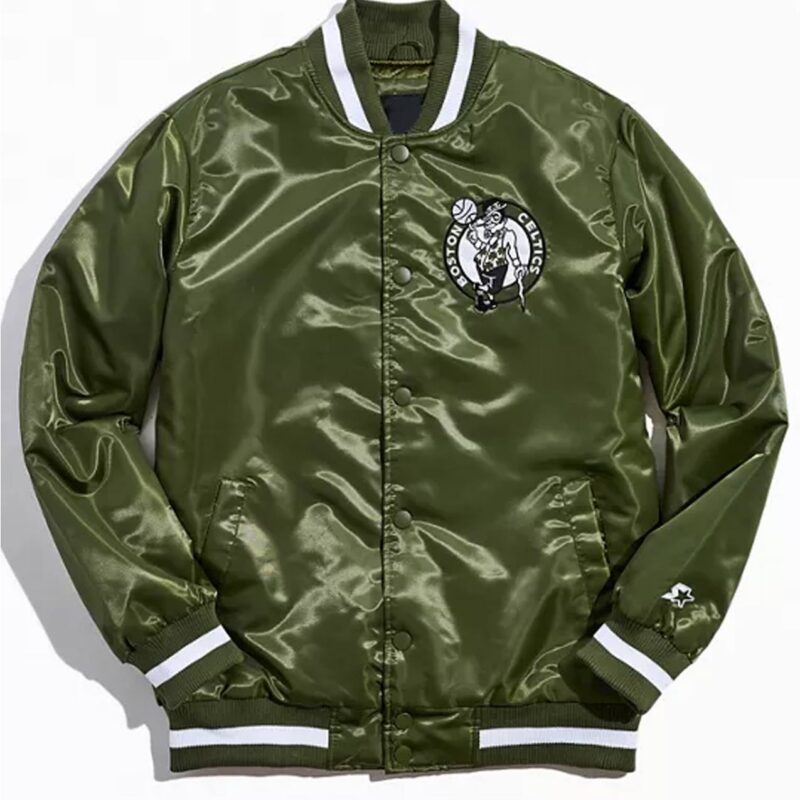 Boston Celtics Green Full-Snap Satin Jacket