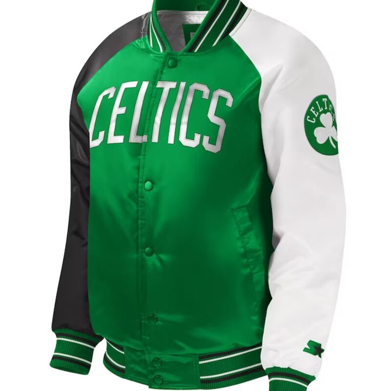 Youth Boston Celtics Kelly Green Raglan Jacket