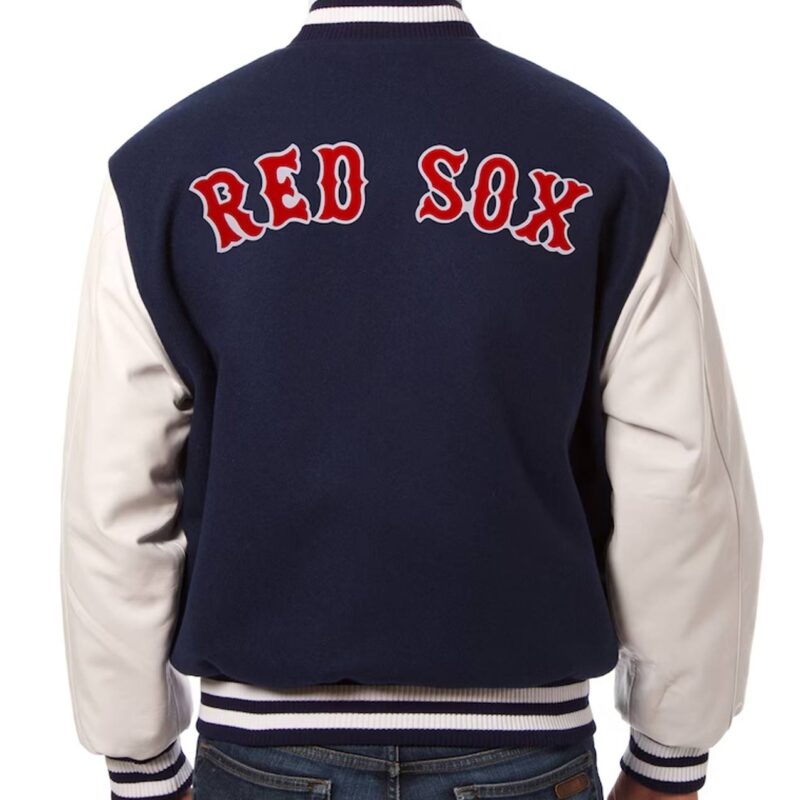 Boston Red Sox Navy and White Varsity Jacket