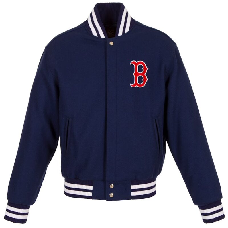 Boston Red Sox Navy Varsity Wool Jacket