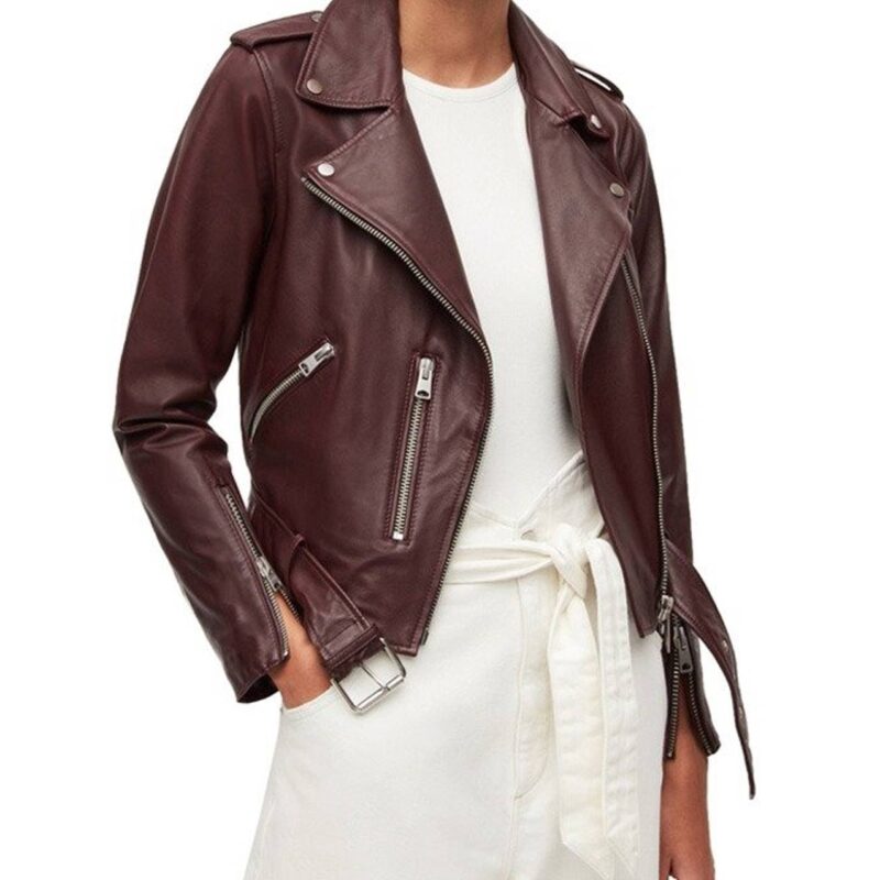 Virgin River Season 4 Zibby Allen Brown Leather Jacket