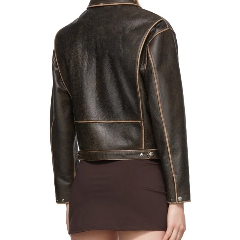 Women’s Brown Classic Biker Leather Jacket