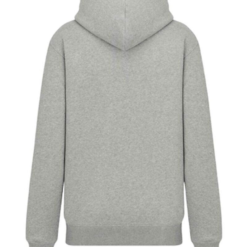 Gray Fleece Hooded Cashmere Pullover Hoodie