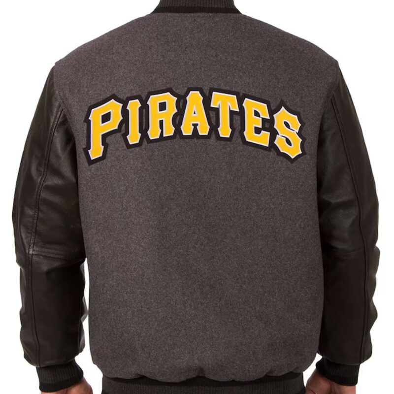 Charcoal/Black Pittsburgh Pirates Varsity Jacket