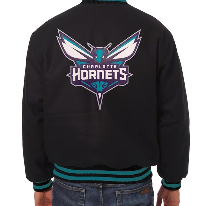 Charlotte Hornets Black Varsity Wool Jacket