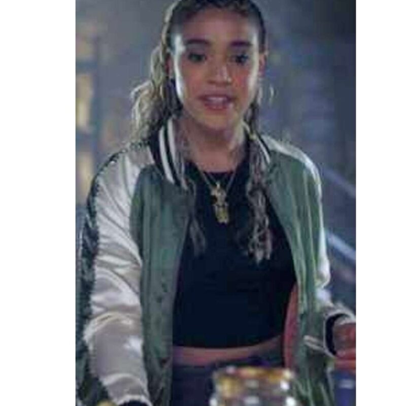 Charmed Lucy Barrett Green Bomber Jacket