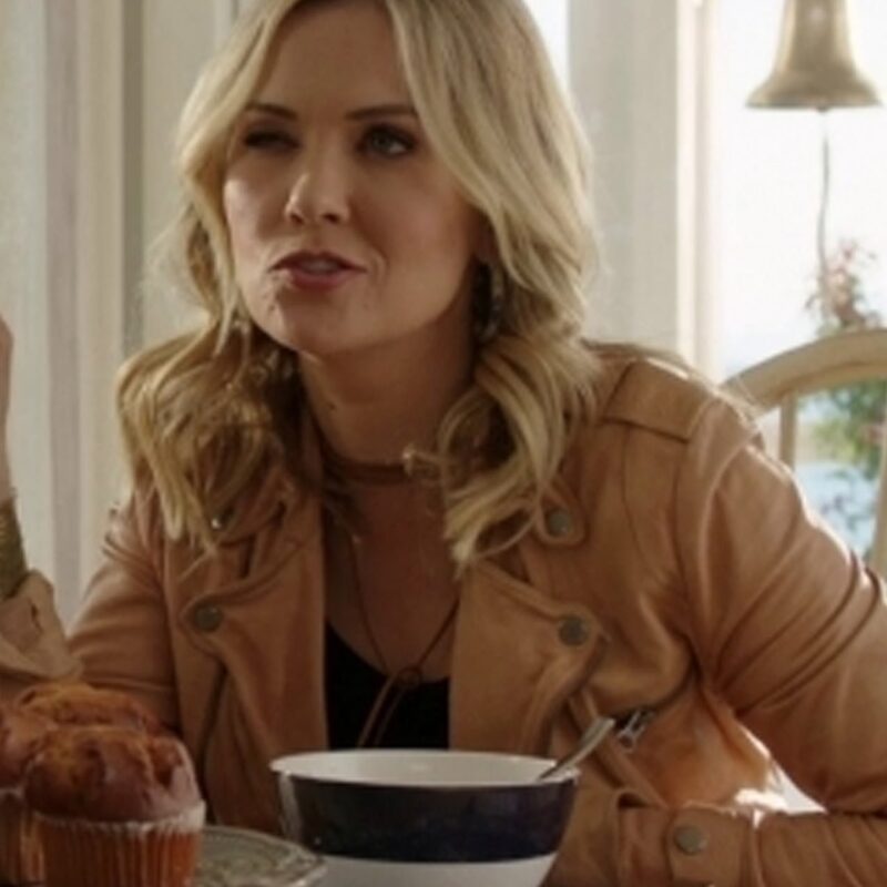 Chesapeake Shores S04 Emilie Ullerup Brown Leather Jacket