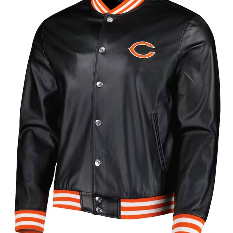 Chicago Bears Metallic Black Jacket