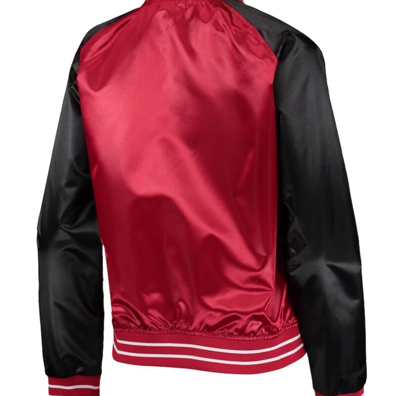 Chicago Bulls Hardwood Classics Red and Black Satin Jacket