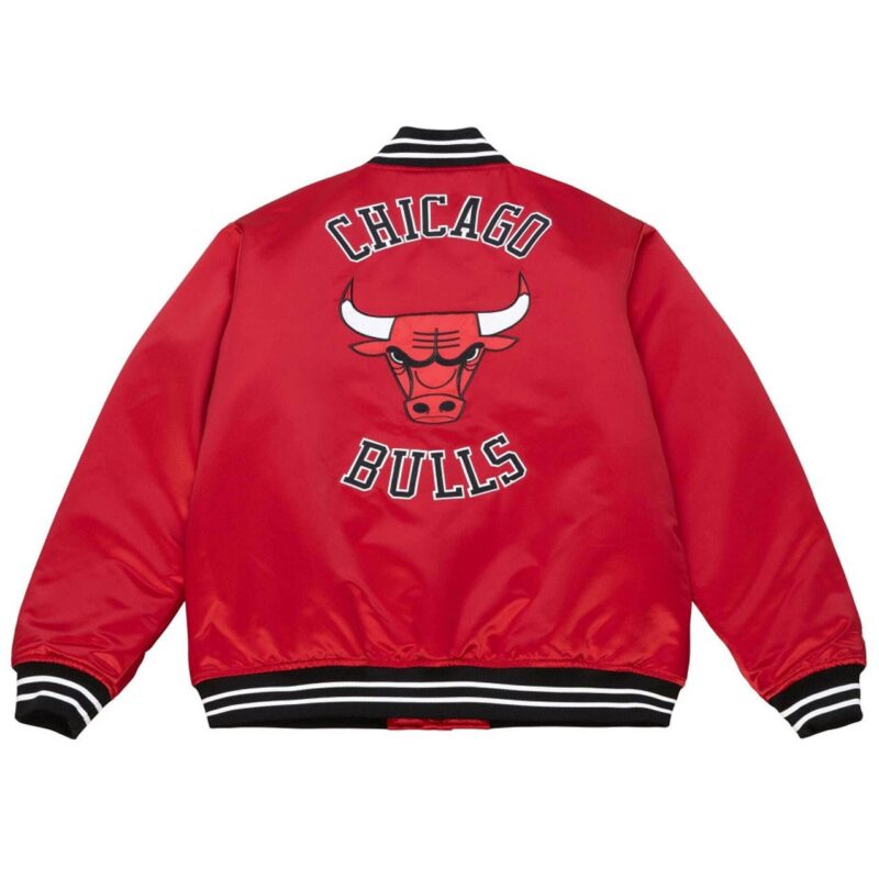 Chicago Bulls Heavyweight Red Satin Jacket