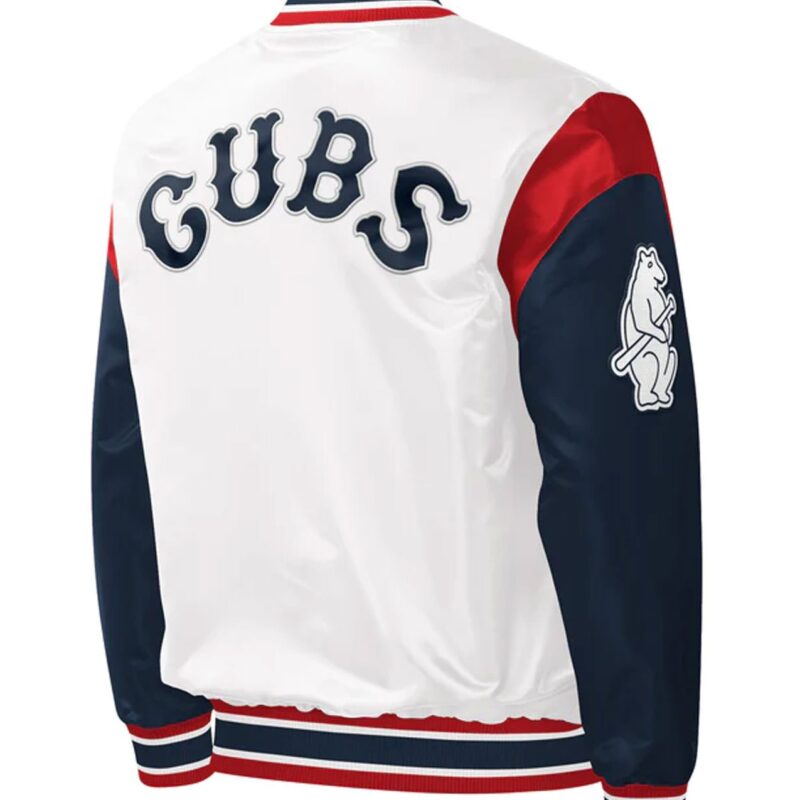 Chicago Cubs Force Play Varsity Satin Jacket