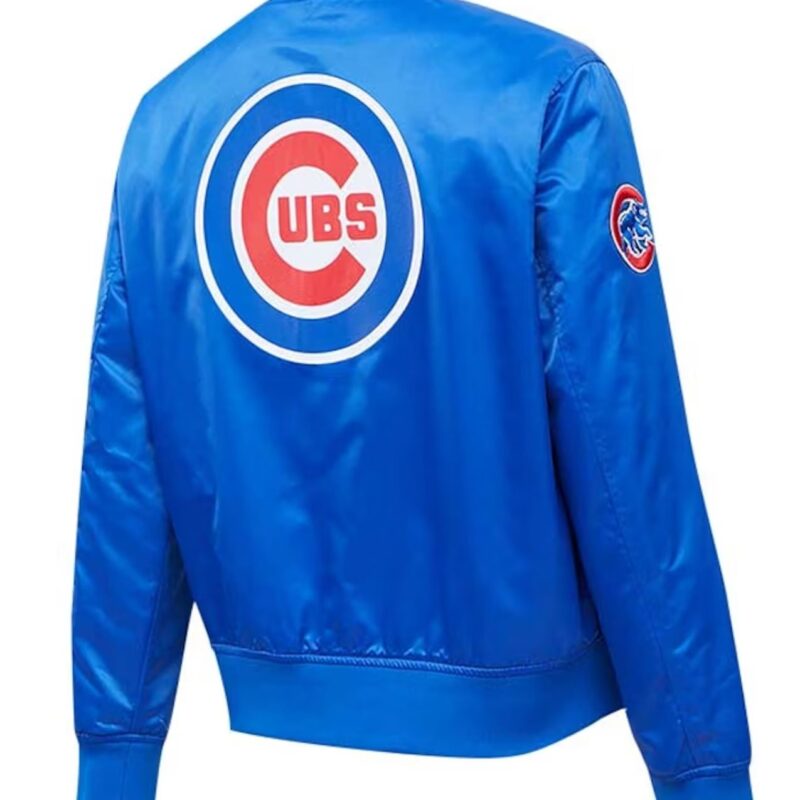 Chicago Cubs Royal Full-Snap Satin Jacket