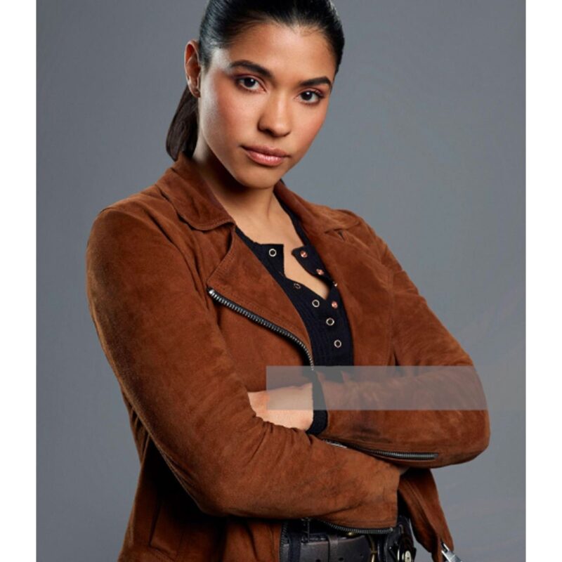 Chicago P.D. S07 Lisseth Chavez Suede Jacket