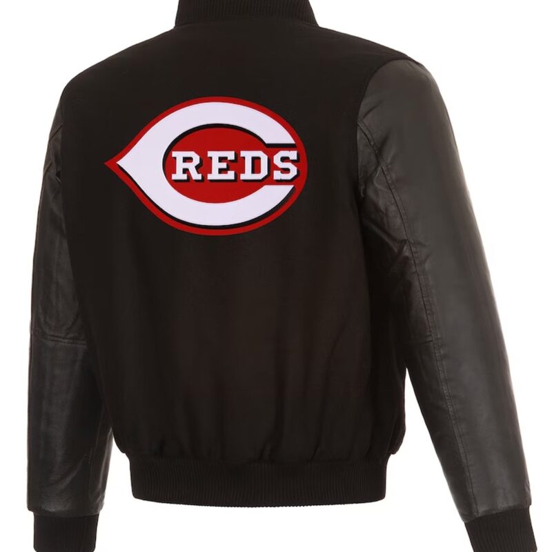Cincinnati Reds Black Varsity Jacket