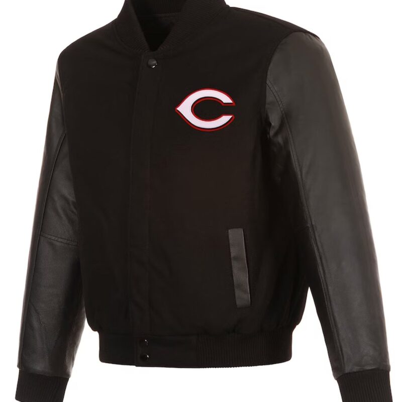 Cincinnati Reds Black Varsity Jacket